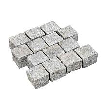 Tibet Asian White (G603 OT Dalian) dikte gezaagd, kanten gekloofd 10x10x8 cm Gevlamd